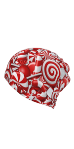 Christmas Candy Skull Beanie Cap