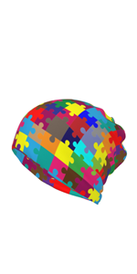 Autism Skull Beanie Cap