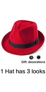 Trilby fedora for men