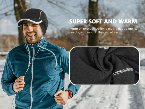 SUPER SOFT & WARM Made of luxurious cationic elastic fleece  fabric, keeping you warm in cold winter