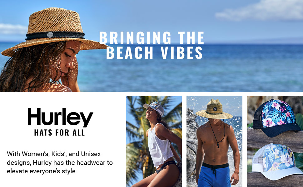 With Women’s, Kids’, and Unisex designs, Hurley has the headwear to elevate everyone’s style.