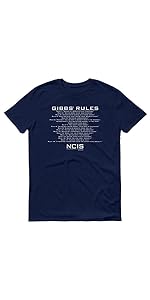 gibbs rules shirt tee tshirt ncis official clothing apparel clothes special agent leroy jethro gibbs