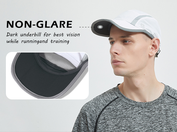 NON-GLARE UNDERVISOR FOR RUNNING