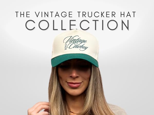 The Vintage Trucker Hat Collection by Citrusy Boutique