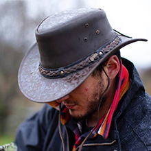 leather hats