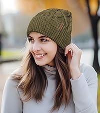 merino cable beanie