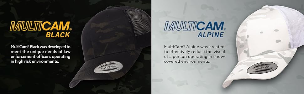 Flexfit, MultiCam, Trucker, YPClassics, Yupoong