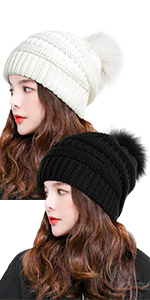 2 pack womens beanie 