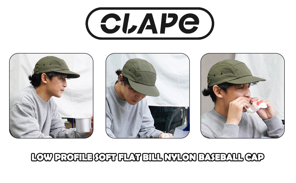 5 Panels Baseball Cap Classic Flat Bill Hat Flat Brim Caps