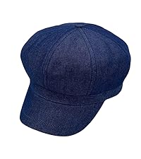 Denim Cotton Newsboy Hat