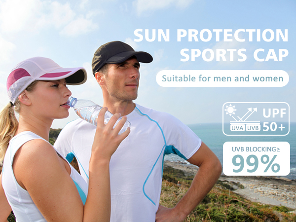 Sun protection sports cap upf50+ quick drying fast dry cooling hat for men and women