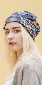 Floral Ponytail Beanie