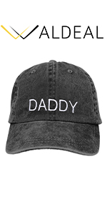 Waldeal Men Dad Washed Hat Adjustable Baseball Cap