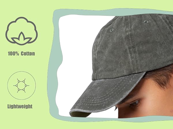 Adjustable dad hat