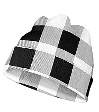 mens plaid beanie