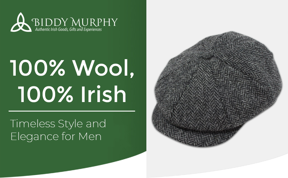 This Irish flat cap is made by one of Ireland''s oldest weavers in County Tipperary