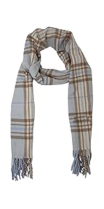 Datoni Unisex Plaid Cashmere Feel Luxurious Scarves 