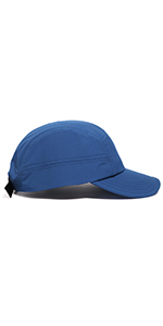 Quick Dry 5 Panel Hats Waterproof Baseball Cap Unstructured Curved Visor Sports Cap