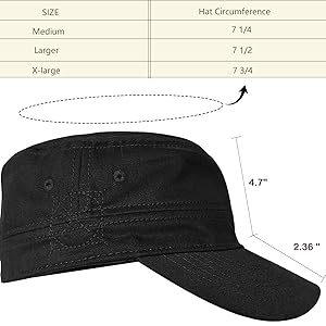 Large size hat for men