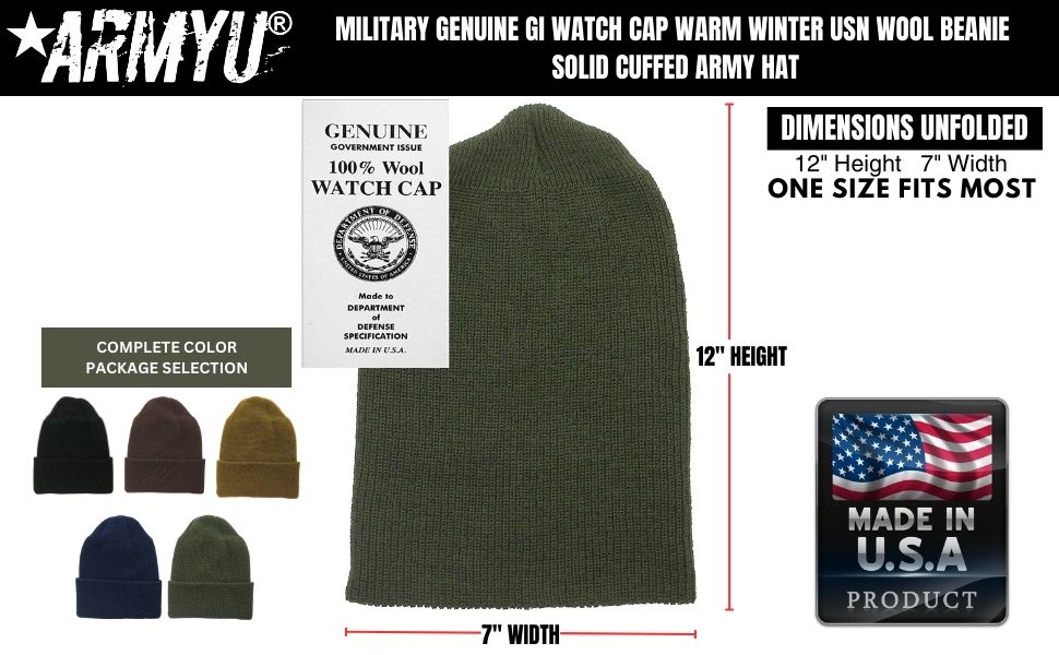 Military Genuine GI Watch Cap