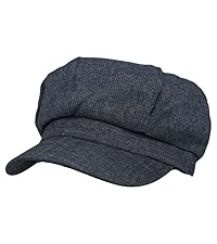 denim newsboy cap