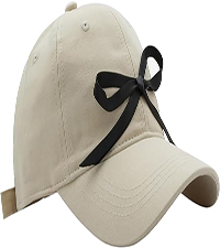 Pearl bow baseball cap