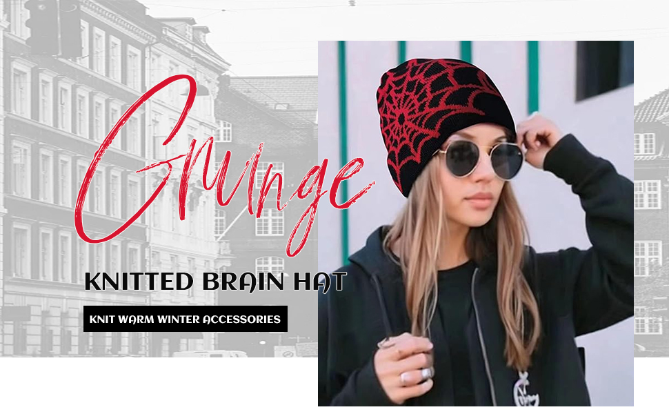 spider web beanie