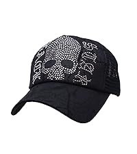 skull beads mesh baseball cap