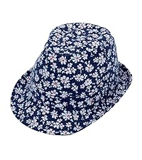 Flower fedora hat