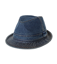 denim fedora