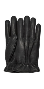 UGG Men''s 3 Point Leather Touchscreen Glove