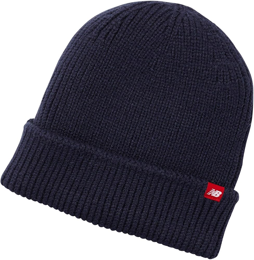 New Balance Men's and Women's Oversized Watchman's Beanie Knit Hat with Ribbed Cuffs