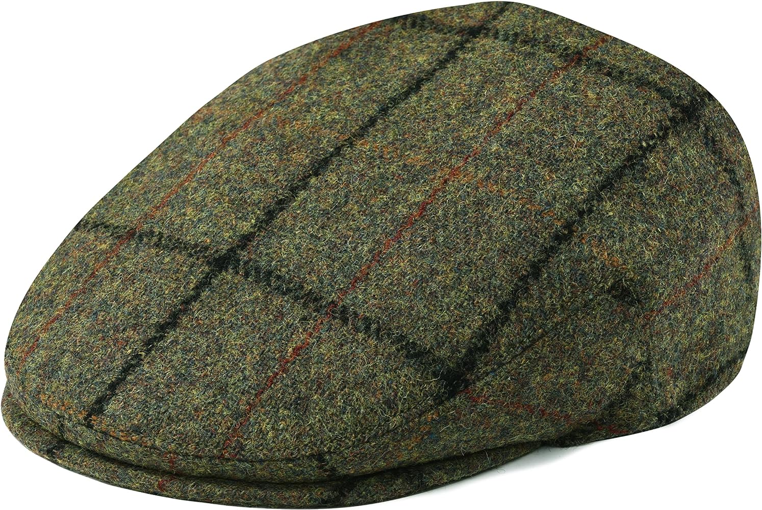 Men's Wool Tweed Newsboy Ivy Cap Gatsby Golf Flat Hat