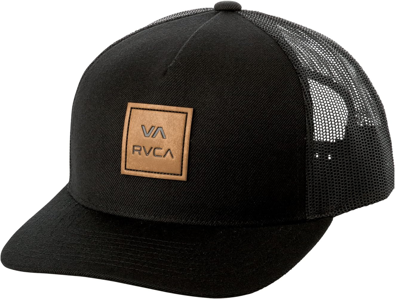 RVCA Men's Adjustable Snapback Curved Brim Trucker Hat