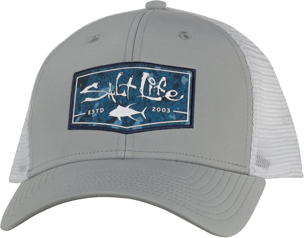 Salt Life Men's Aqua Badge Hat