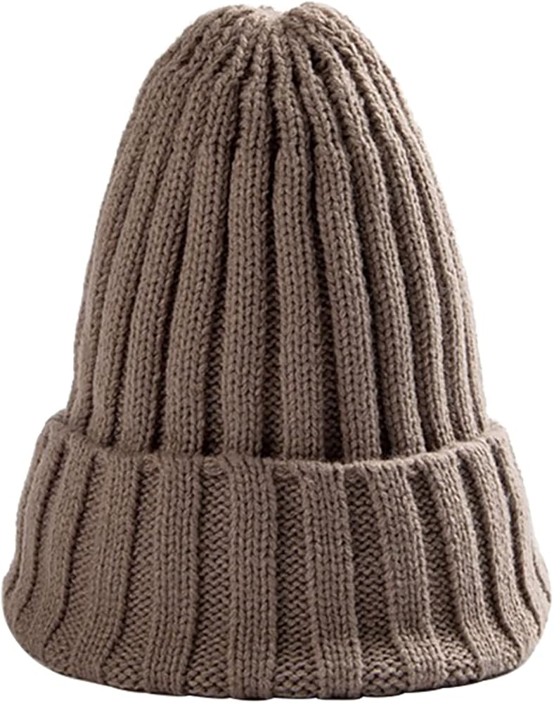 Women Winter Knit Hat, Men Warm Casual Pointed Beanie Hat Cap Girl Soft Elastic Knitted Skull Hat