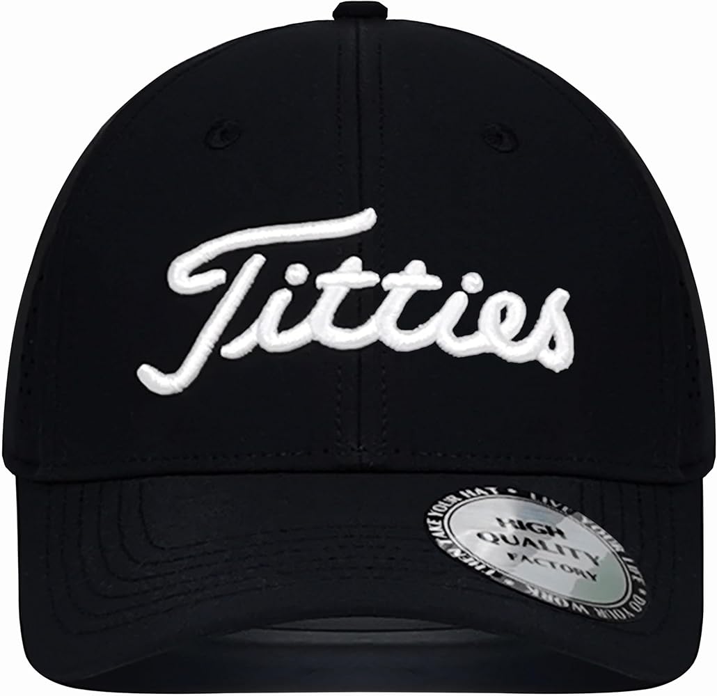 Funny Tittiess Golf Hats Trucker for Men Women,Titties Golf Gifts Baseball Cap for Adults Humor