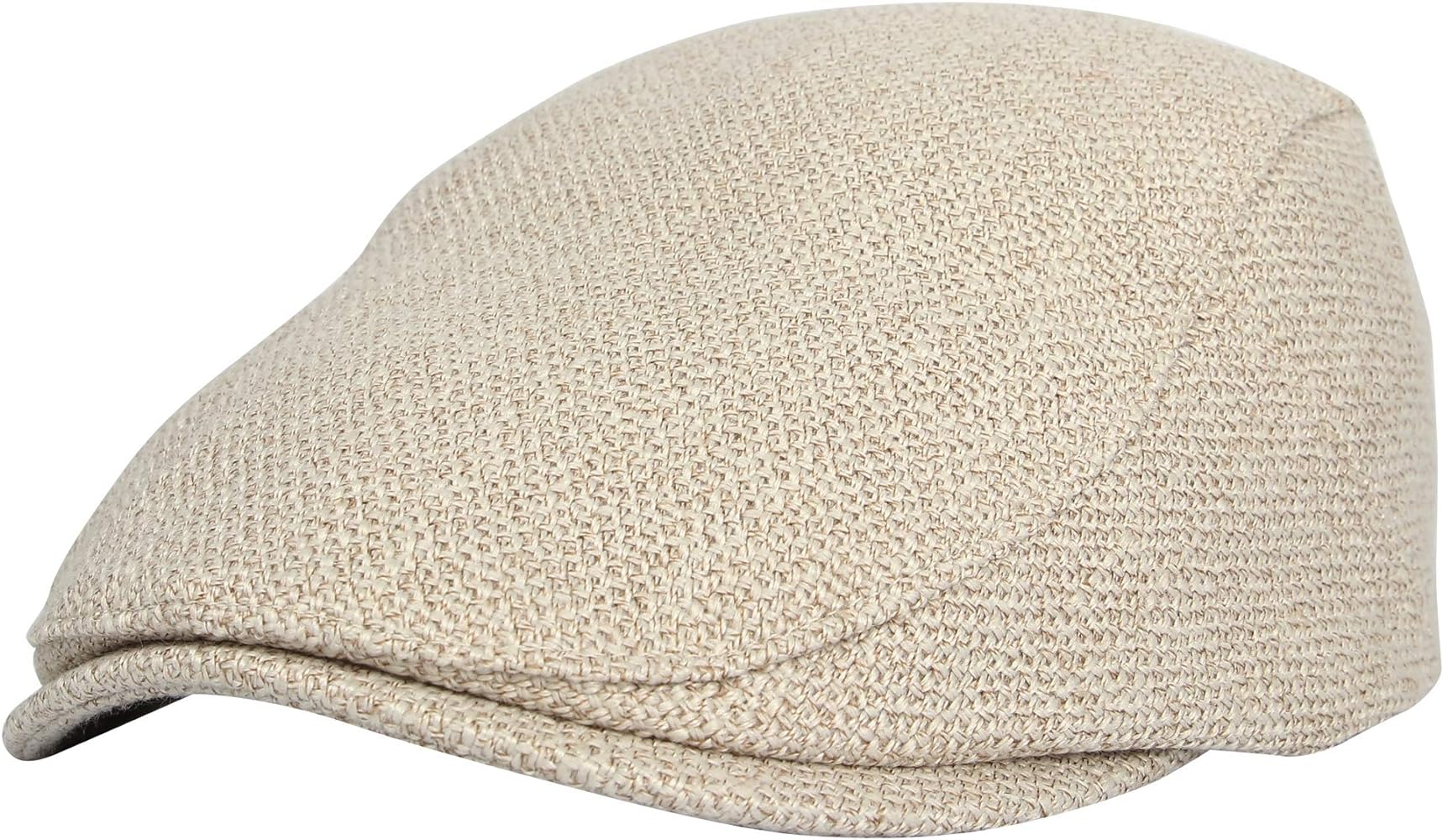 WITHMOONS Ivy Cap Straw Weave Linen-Like Cotton Cabbie Newsboy Hat MZ30038