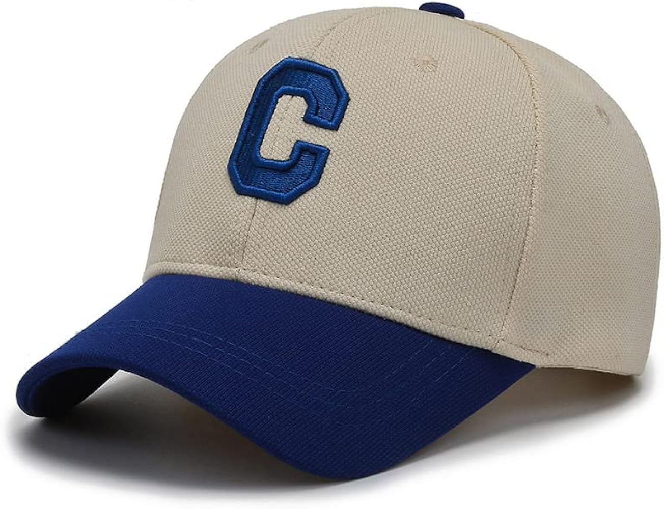 Baseball Cap Vintage Letter C Hat Adjustable Clip for Universal Fit Baseball Hat