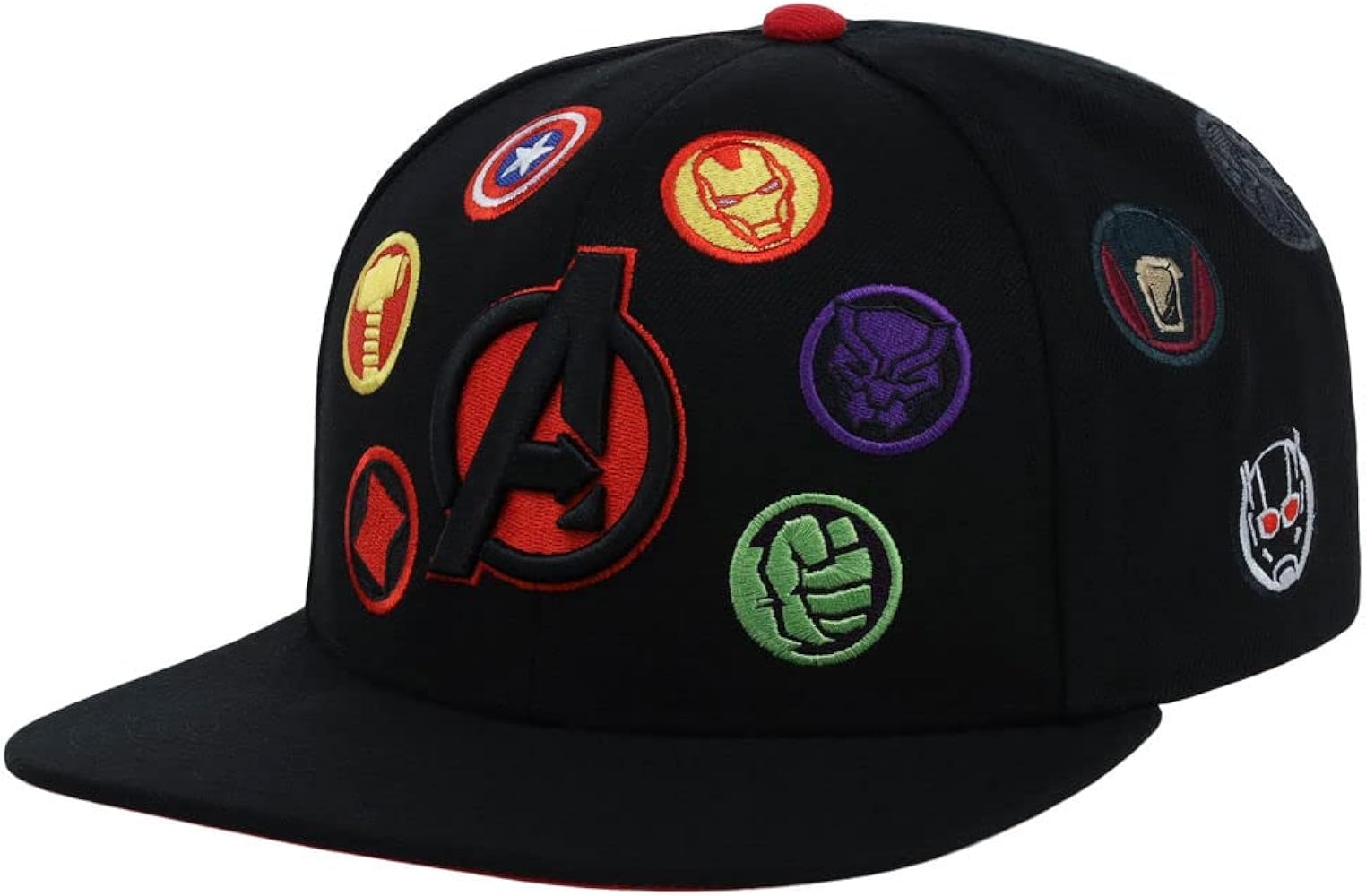 Marvel Avengers Adult All Over Adjustable Snapback Flat Bill Cap