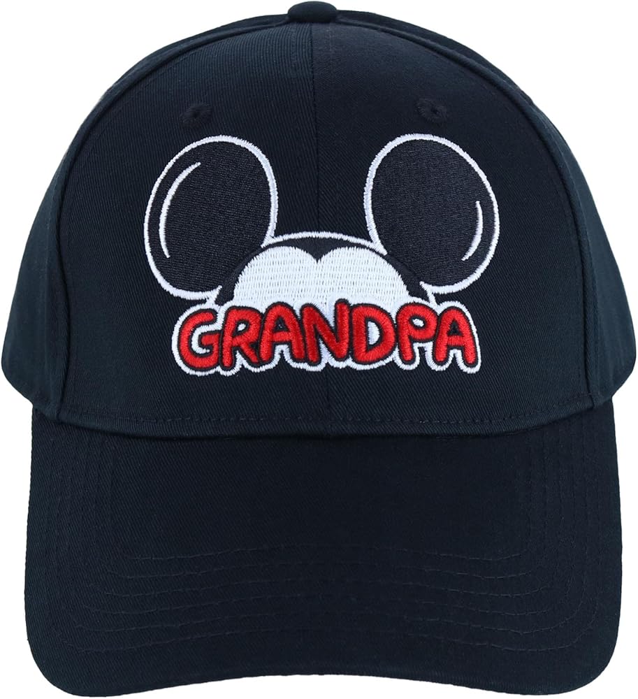 Disney Gramdma and Grandpa Baseball Hat (Grandpa, Black)