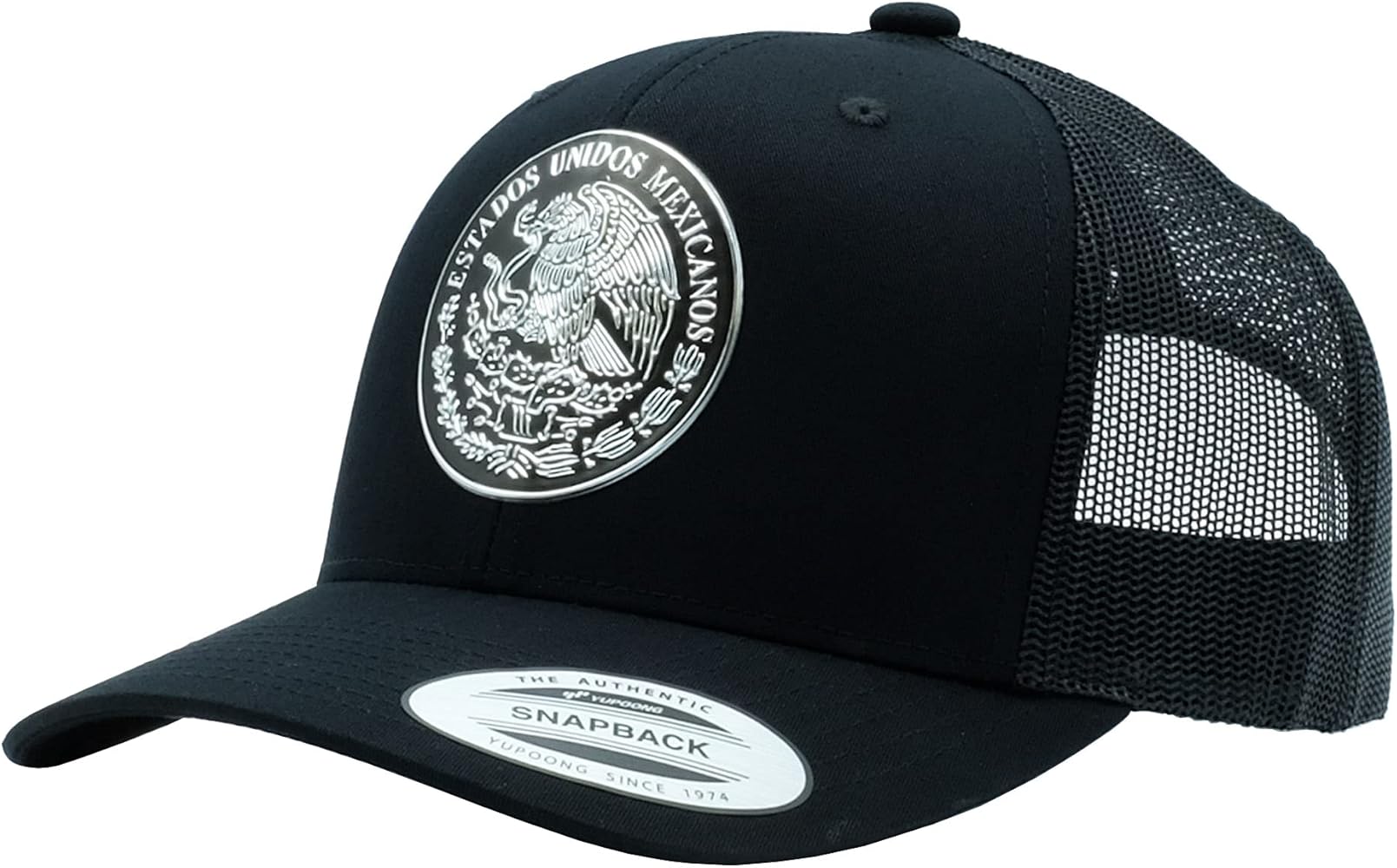 The Pride Mexican Flag Hat Men Women Glossy Detailed Custom Shield Patch Baseball Hats Mexican Eagle