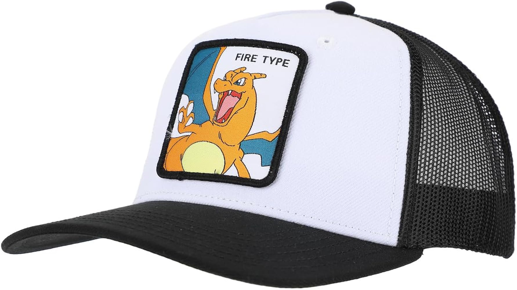 Bioworld Pokemon Charizard White Trucker Hat