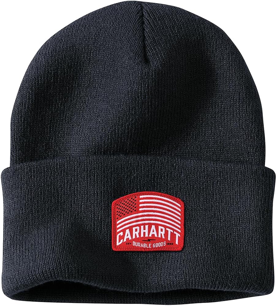 Carhartt Men's Knit Flag Patch Beanie