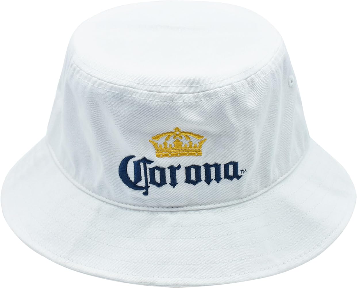 Concept One Women's Corona Extra Bucket Embroidered Logo, Packable Travel Sun Hat, Wide Brim Cap