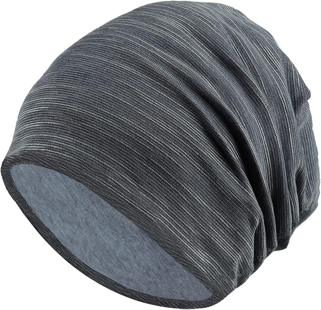 Womens and Mens Slouchy Beanie Hat Elastic Chemo Sleep Headwear Caps