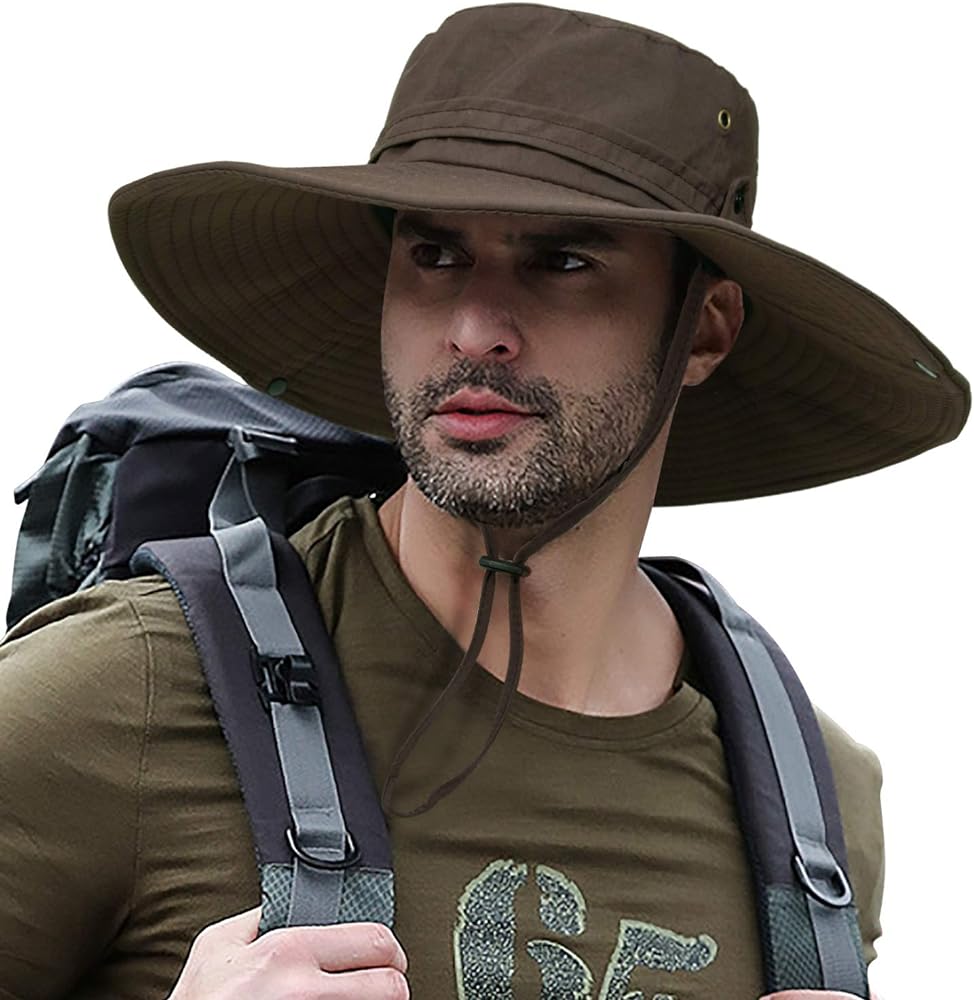 PanPacSight UPF 50+ Sun Hat with Wide Brim - Lightweight Safari Cap for Outdoor