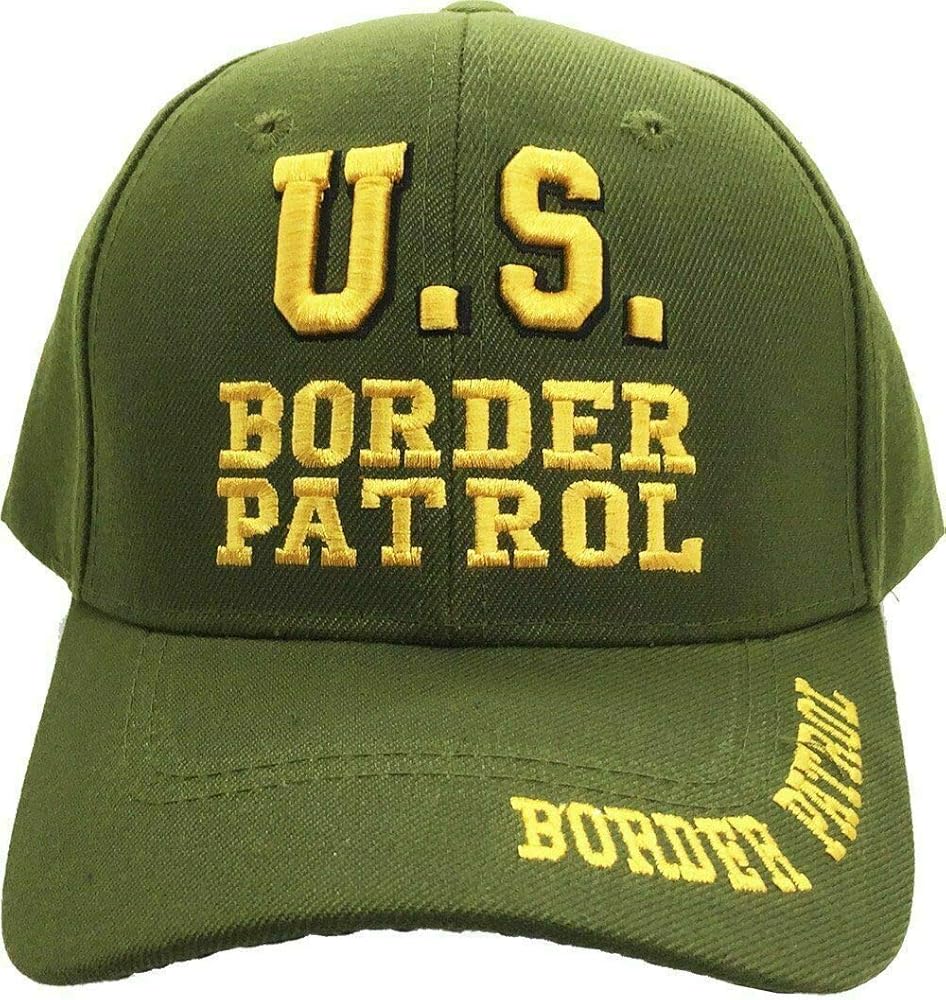 Let it Fly US Border Patrol Green Embroidered Hat Cap