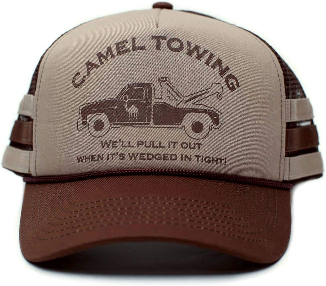 Camel Towing Co. Funny Hat Humor Rude Brown/Tan Cap Truckers