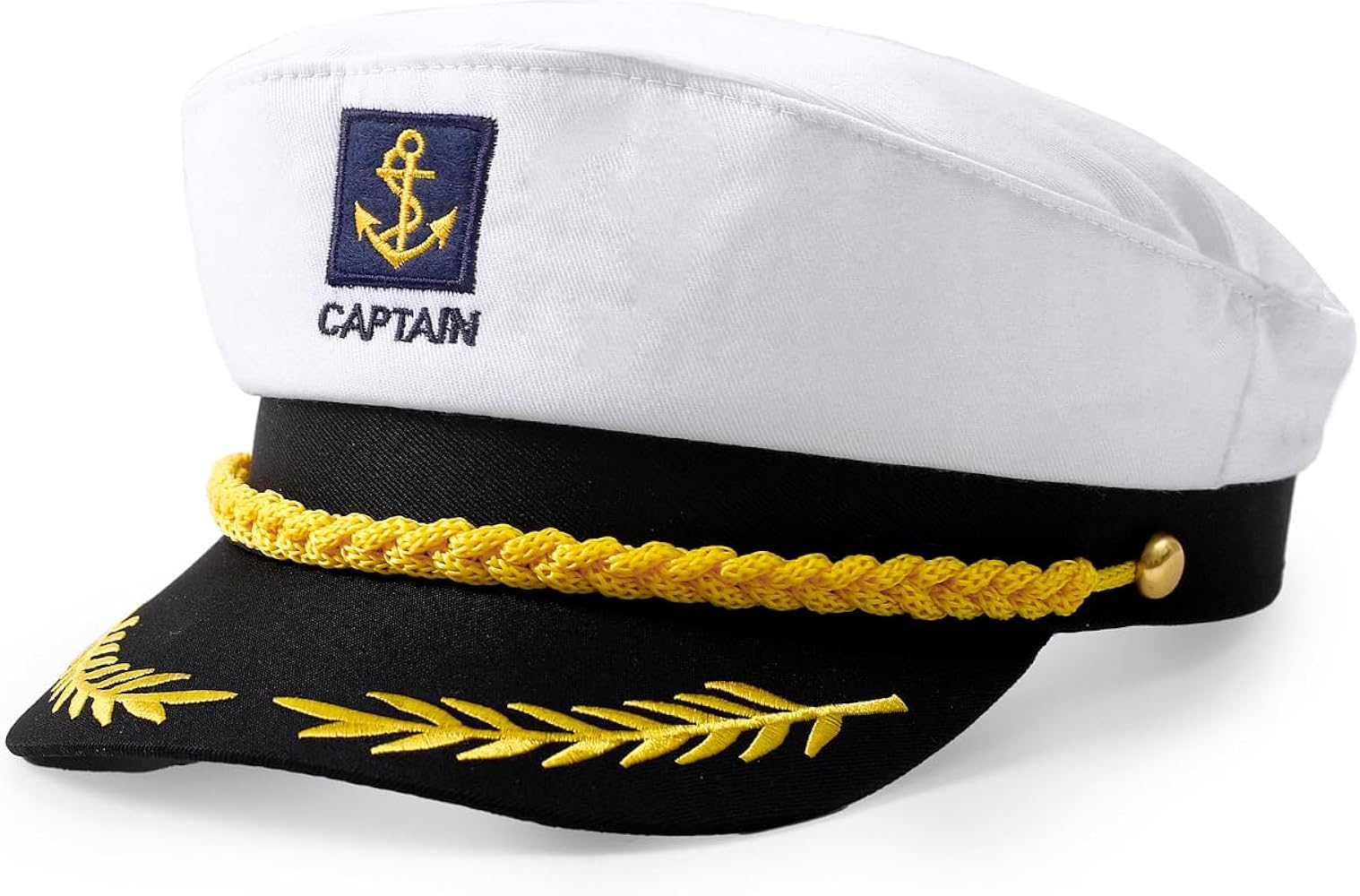 Funny World Men's Yacht Captain Hat